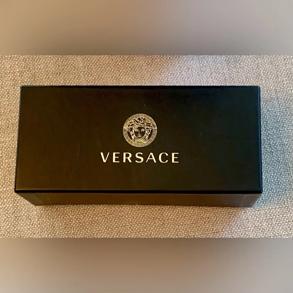 Luxury Designer Versace Sunglasses Black Box Authentic
